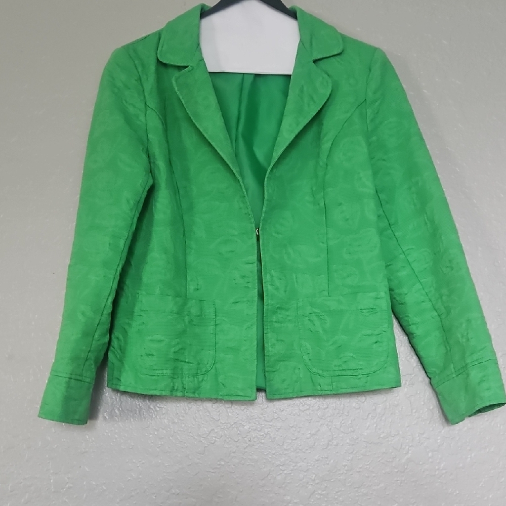 Kim Rogers Vibrant Green Blazer